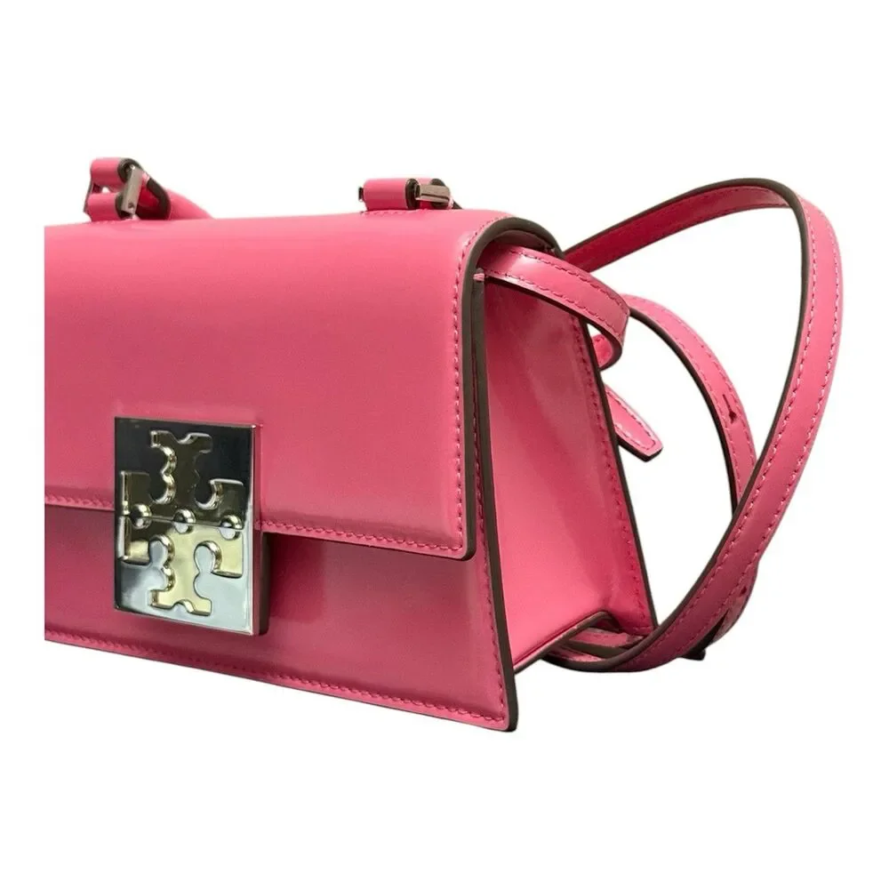 Tory Burch Bon Bon Spazzolato Mini Top Handle Bag Watermelon Pink New with tag